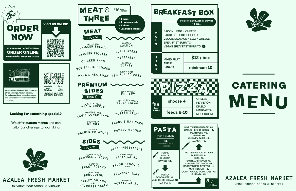 Catering Menu Page 2